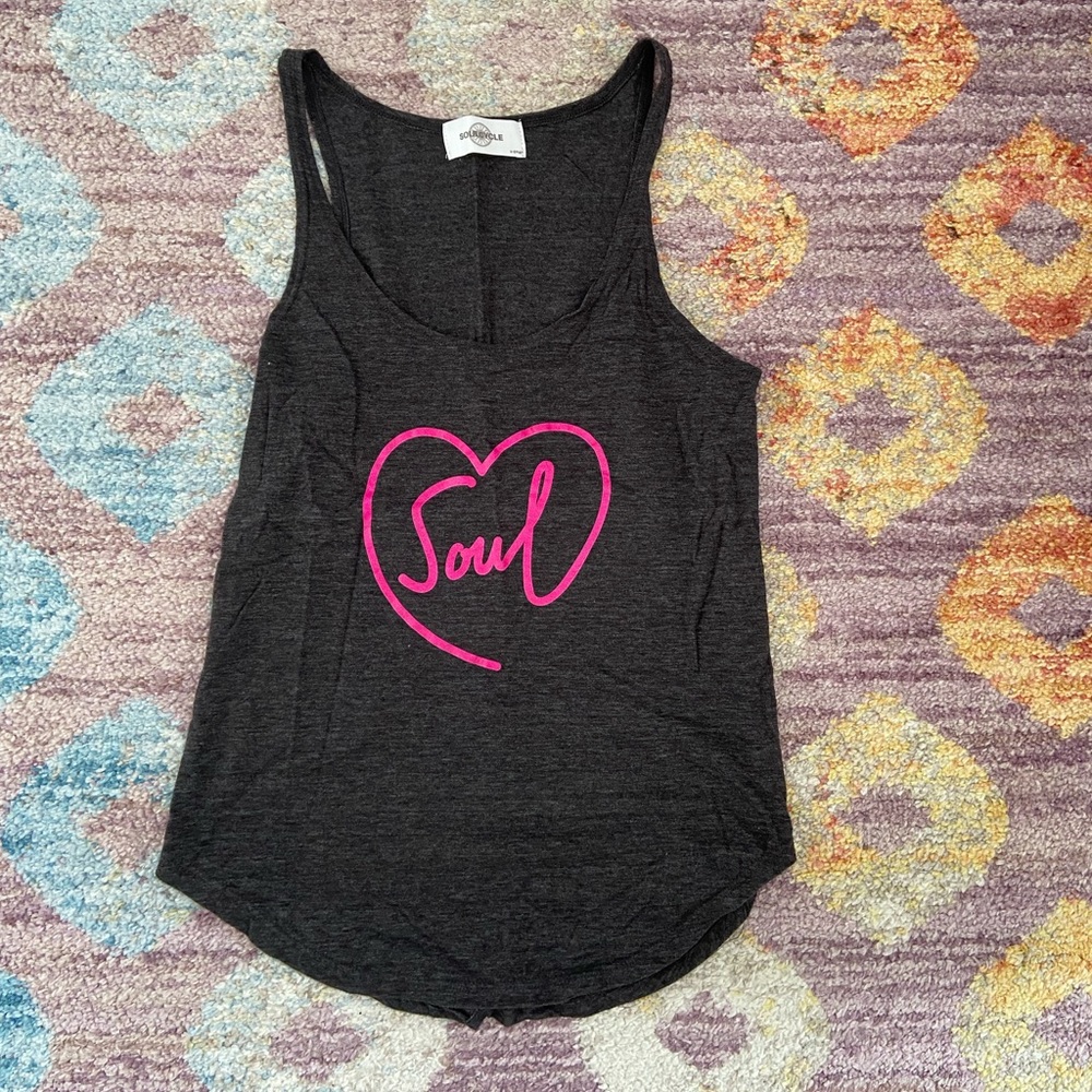 SOUL CYCLE GREY TANK TOP